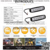 6inch Led Backup Lights 18W 6000K LED Reverse Tractor Work Lights Bar 12V For golf cart,ATV, SUV, Jeep Wrangler, lawn mower, Go-Kart - Image 2