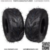 2 Set MASSFX MS 145/70-6 6Ply Go-Kart, Mini Bike, ATV, Lawn Tires 145x70-6 145x70x6 Side Bite Tread
