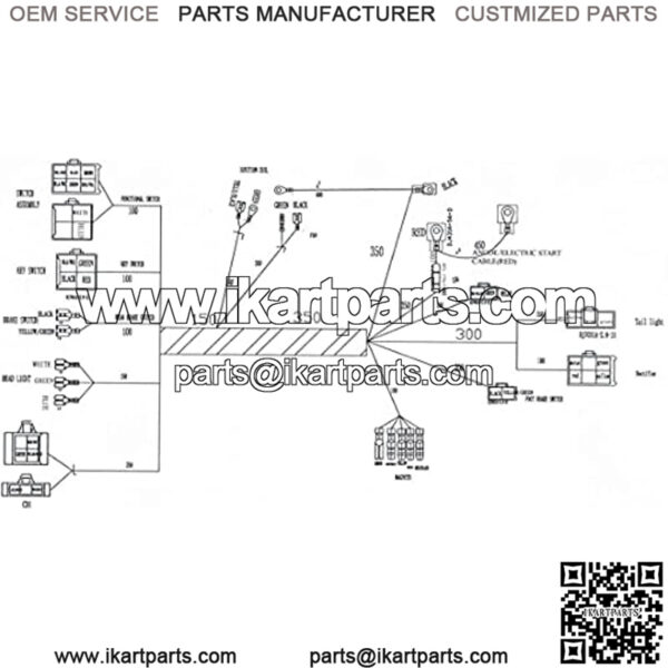 Complete Electrics Wiring Harness Wire Loom Stator Coil CDI For 150cc-300cc ATV Quad Four wheelers Go Kart Dirt Pit bikes - Image 3