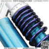 340mm Universal Motorcycle Rear Air Shock Absorbers for all ATV Go Kart Quad Dirt Sport Bikes (blue&silver) - Image 5