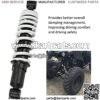 Motorcycle Suspension, Shock Absorber Waterproof 285mm/11.22in Adjustable for Motorbike Replacement for ATV Go Kart Quad Dirt Sport Bikes - Image 3