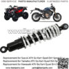 Motorcycle Suspension, Shock Absorber Waterproof 285mm/11.22in Adjustable for Motorbike Replacement for ATV Go Kart Quad Dirt Sport Bikes - Image 4