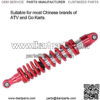 360mm Shock Absorber, 14.2inch Rear Suspension Shock Absorber Steel Alloy Damper Replacement, Adjustable Damping Universal for Motorcycle/ATV/Go Karts - Image 3