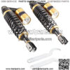 320mm 2Pcs Rear Motorcycle Shock Absorbers Suspension Eye to Clevis Universal for Kawasaki Honda Yamaha Suzuki Black & Gold,+