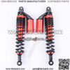 Air Gas Shock Absorbers 380mm 15 inches Round Ends Motorcycle Replacement Universal for Suzuki Kawasaki Yamaha Ducati Scooter Atv Quad Dirt Sport Bike Go Kart Red Black