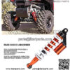 Shock Absorber, 350mm/13.8in Universal Rear Suspension Shock Damper, Professional Rear Shocks Struts Suspension Replacement for ATV Go Karts Dirt Bike Improving The Ride Comfort and Smooth - Image 4