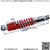 10.6" 270mm Spring Assist Load Carrier Front Shocks for ATV Go Kart Quad Bike 4 Wheeler - Image 2
