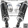 2 Pcs 340mm Air Shock Absorber ATV Motorcycle Quad Suspension Shocks For Motorcycle, ATV, Quad, Dirt Bike, Go Kart, Black & Silver - Image 3