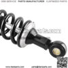 2 Pcs 340mm Air Shock Absorber ATV Motorcycle Quad Suspension Shocks For Motorcycle, ATV, Quad, Dirt Bike, Go Kart, Black & Silver - Image 5