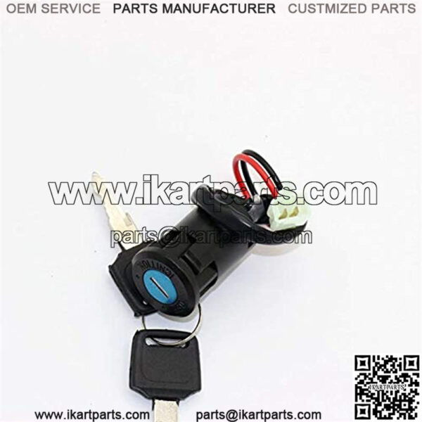 1 Set Universal Ignition Key Switch 2 Wires Ignition Keys Start Switch Lock Key Compatible with ATV Compatible with Go Kart Compatible with Scooter Compatible with Motorcycle Etc 2020 - Image 3