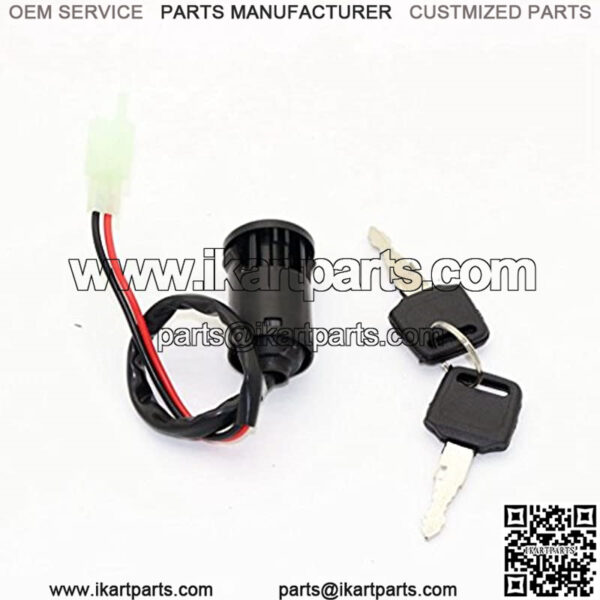 1 Set Universal Ignition Key Switch 2 Wires Ignition Keys Start Switch Lock Key Compatible with ATV Compatible with Go Kart Compatible with Scooter Compatible with Motorcycle Etc 2020 - Image 4