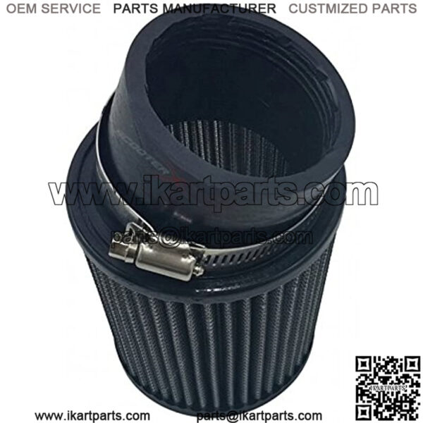 High performance 2.5" Cone Air Filter for Go Karts and ATV's, Fits Any Engine with 2.5" Intake [4243] - Image 2