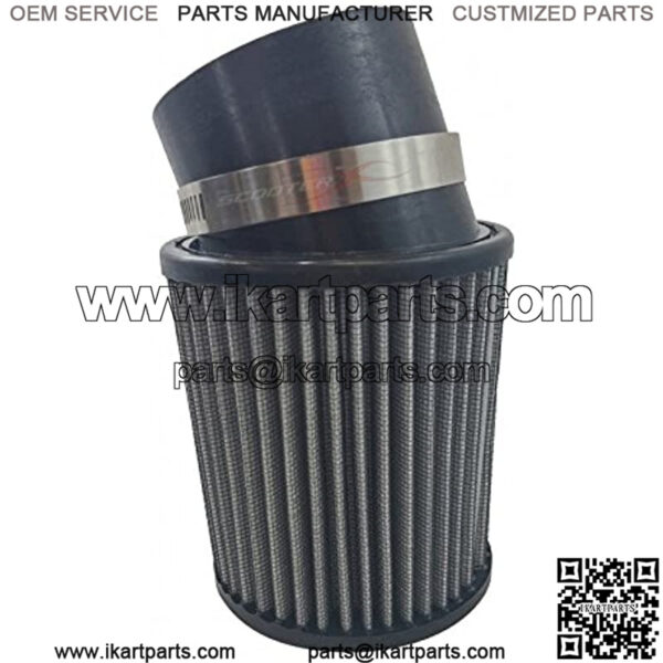 High performance 2.5" Cone Air Filter for Go Karts and ATV's, Fits Any Engine with 2.5" Intake [4243] - Image 5