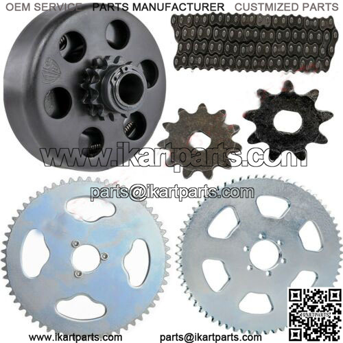 centrifugal go kart clutch 14t 3/4 bore with 420 chain 60t sprocket kit