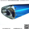Exhaust System Muffler for GY6 50cc-400cc Upgraded High Performance 4 Stroke Scooters ATV Go Kart(Blue) - Image 2