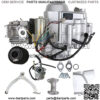 125cc 4-Stroke Semi-Auto Electric Start Motor Engine Single Cylinder Air Cooled for ATV Quad Go Kart Quad Bikes