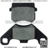 Cyleto Brake Pads for 50cc 70CC 90 cc 110 cc 125cc Tank Kandi Kinroad BV Powersports DongFang ATVs Go karts Quad 4 Wheeler