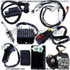 Complete Electrics Wiring Harness CDI Ignition Coil Solenoid Relay Spark Plug Kits For Chinese 4-Stroke ATV QUAD Dirt Bike 150cc 200cc 250cc Go Kart By AUTOMOTIVE