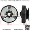 Centrifugal Clutch 3/4" Bore Belt Pulley Drive For Go Kart Mini Bikes - Image 5