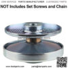 3/4" Bore 30 Series Go Kart Torque Converter Driver Pulley Clutch Replaces Manco 10T #40/41/420 or 12T #35 Chain - Image 2