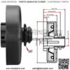 Go Kart Mini Bike Centrifugal Clutch 3/4" Bore 10 Tooth with #40/41/420 Chain - Image 2