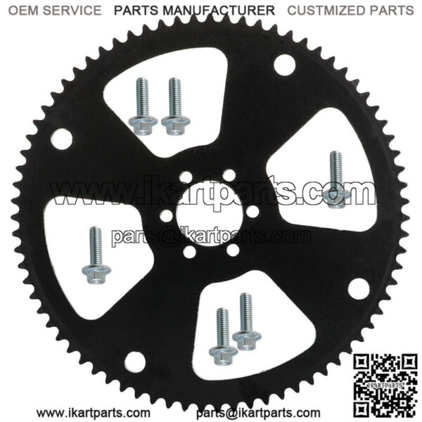 75T Sprocket Gear #35 Pitch Chain Go Kart Racing Mini Bike Cart