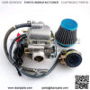 150cc Carburetor Compatible with GY6 4 Stroke Engines Electric Choke Motorcycle Scooter 152QMJ 157QMI with Air Filter Intake Manifold with Cleaning Brushes - Image 4