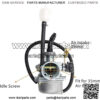 PZ19 Carburetor with Air Filter Cable Choke for 50cc 70cc 90cc 110cc 125cc ATV Quad Go-kart - Image 3