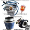 150cc Carburetor GY6 26mm Carb with Air Filter Intake Manifold Fuel Filter Kit for Compatible with Baja Kazuma Eagle Go Kart Carb