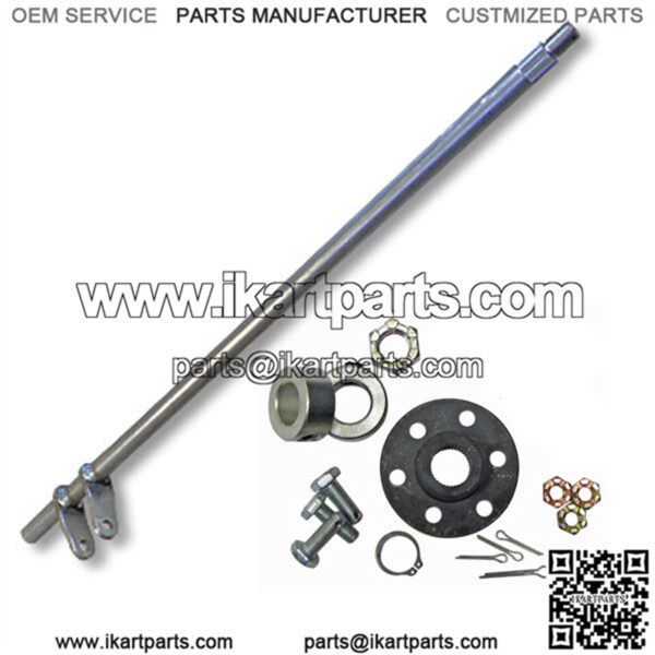 Steering Shaft and Hub Assembly with Welded Pitman Arms