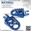 Foot Peg Footpegs Foot Rest Compatible with RM125 RM250 RM250Z RMX250 DR-Z400 DR-Z400E DR-Z400S DR-Z400SM KLX400R Blue - Image 4