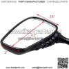 Pairs of Distinctive Skull Skeleton Hand 8mm 10mm Rearview Side Mirror for Motorcycle Scooter Moped Bike Standard Bike (Red) - Image 2