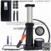 Bike Pump with Pressure Gauge Mini Bike Foot Pump Bicycle Pump Compatible Universal Presta & Schrader Valves,with Tire Repair Kit Bicycle Chainstay Protector