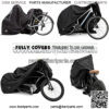 Bike Covers | Styles - Outdoor Storage or Transportation/Travel | Waterproof, Heavy Duty, 600D, 300D, or 210D Oxford Ripstop Materials | Sizes L, XL, XXL for 1,2 or 3 bikes | Offers Constant Protection Through All 4 Seasons For All Bicycles On Or Off The Rack - Image 2
