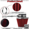 Red 42mm Warehouse Performance Air Filter Pod / 150cc-250cc Motorcycle Scooter ATV Dirt Bike(1pc - Image 2