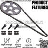 25H 136Links Chain + 68T 68 Tooth Rear Sprocket,fit for 49CC Mini Small Sports Car Pocket Bike 2 Stroke Off-Road Motorcycle Chain Pinion Chain Drive Gear - Image 4