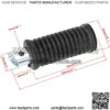 Footpegs foot Rest pedal for 196cc 6.5HP Massimo MB200 Hensim TrailMaster Baja Doodle Bug Blitz Dirt Bug Racer DB30 Heat Warrior MB200 Tomberlin Firehawk Falcon 200 Mini Bike Motorsports 2 Pack - Image 5