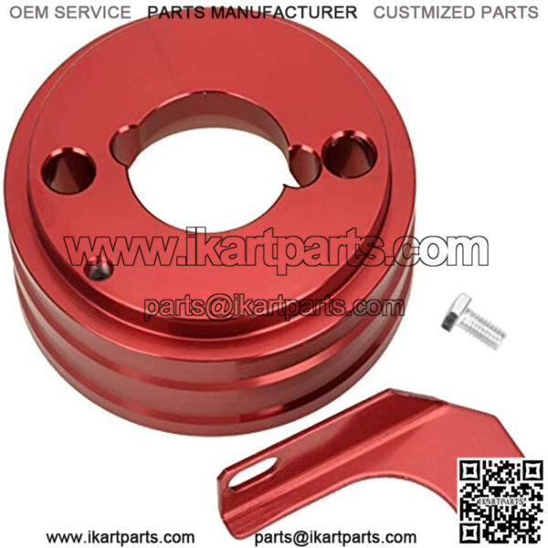 High Performance Upgraded Air Filter adapter Intake Spark Plug Kit for Predator 212cc 6.5 Hp Engine Mini Bike Go Kart Racing Red - Image 3