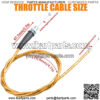50-inch mini bicycle throttle cable, compatible with MB165 196cc 5.5hp MB200 200cc 6.5hp and pit bike thermal warrior CT200U MOTOVOX MBX10 MBX11 MBX12 79cc 79.5cc(Golden) - Image 4