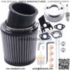 High Performance Upgraded Air Filter adapter Intake Spark Plug Kit for Predator 212cc 6.5 Hp Engine Mini Bike Go Kart Racing   Silver
