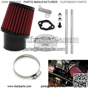 High Performance Air Filter Intake Kit for Go-Karts & Mini Bikes 6.5 HP Honda Clone GX160 GX200 Go Kart Predator 212cc Engine