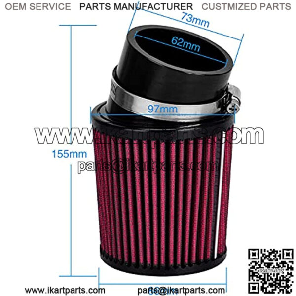 High Performance Air Filter Cleaner for Predator 212cc Honda Clone GX160 GX200 6.5 HP Go Kart Racing Cart Mini Bike Parts - Image 2