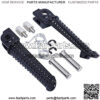 Black Front Foot Pegs Footpeg Footrest Bracket Set Fits For Yamaha YZF R6 1999 2000 2001 2002 2003 2004 2005 2006 2007 2008 2009 2010 2011 2012 - Image 2