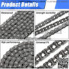 #35 Drive Chain 140 Links for 79cc 79.5cc 80cc 97cc 100cc 105cc 212cc 2.5hp Motovox MBX10 MBX11 Monster Moto Mega Moto MM-B80 MM-B105 Coleman CT100U Baja DB30 Predator Mini Trail Bike Go Kart - Image 5