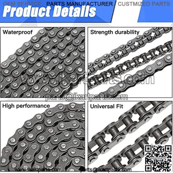 #35 Drive Chain 140 Links for 79cc 79.5cc 80cc 97cc 100cc 105cc 212cc 2.5hp Motovox MBX10 MBX11 Monster Moto Mega Moto MM-B80 MM-B105 Coleman CT100U Baja DB30 Predator Mini Trail Bike Go Kart - Image 5