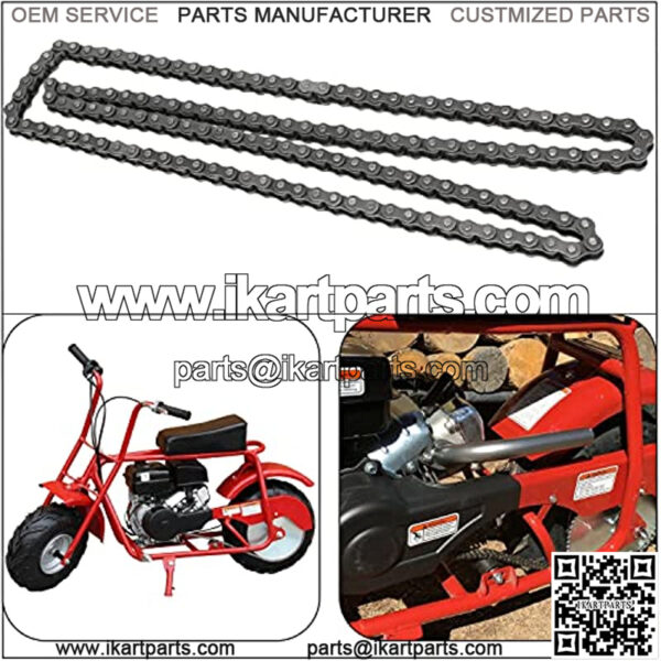 #35 Drive Chain 140 Links for 79cc 79.5cc 97cc 100cc 212cc Predator Coleman CT100U CC100X Baja Doodle Bug Dirt Bug Racer Blitz Viper DB30 Harbor Freight Motovox Go Kart Cart Mini Trail Bike - Image 3