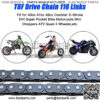 T8F Drive Chain 116 Links for 43cc 47cc 49cc 2-Stroke SSR SX50 Holeshot Coolster SYX Goped MotoTec APC Mini Chopper Super Pocket Dirt Bike 4 Wheeler ATV Quad Scooter Kid Mini Moto Heavy Duty - Image 2
