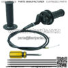 Motorcycle Throttle Handle and Grip Cable for 50cc 110cc 125cc 150cc 250cc Dirt Bike Quad ATV Mini Baja Mb165 Mb200 (51 Inches) - Image 2