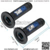 7/8" Universal Motorcycle Rubber Anti-Slip Handlebar Grips for Pit Dirt Bike Blue - Image 2