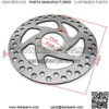 37mm 140mm Brake Disc Rotor For 2 Stroke 47cc 49cc Engine Gas Electric Scooter Pocket Bike Mini Dirt Kids ATV Quad 4 Wheeler - Image 4